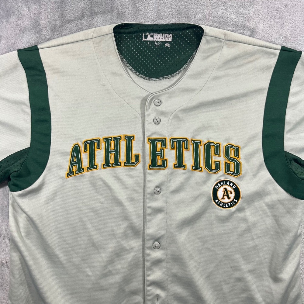 OAKLAND ATHLETICS Genuine Merchandise Jersey Mens XL Grey MLB Baseball 84343